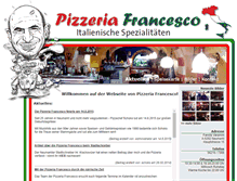 Tablet Screenshot of pizzeria-francesco.at